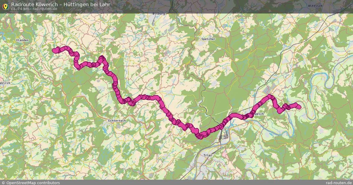 Radtour Köwerich – Hüttingen Bei Lahr
