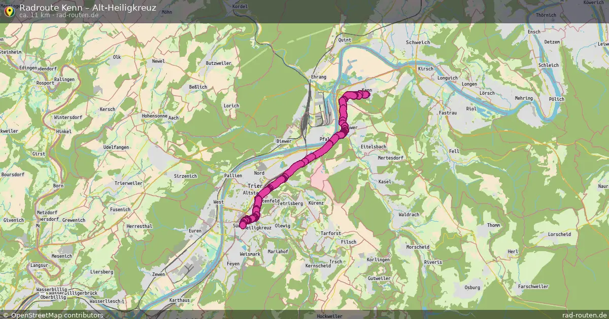 Radtour Kenn – Alt-Heiligkreuz