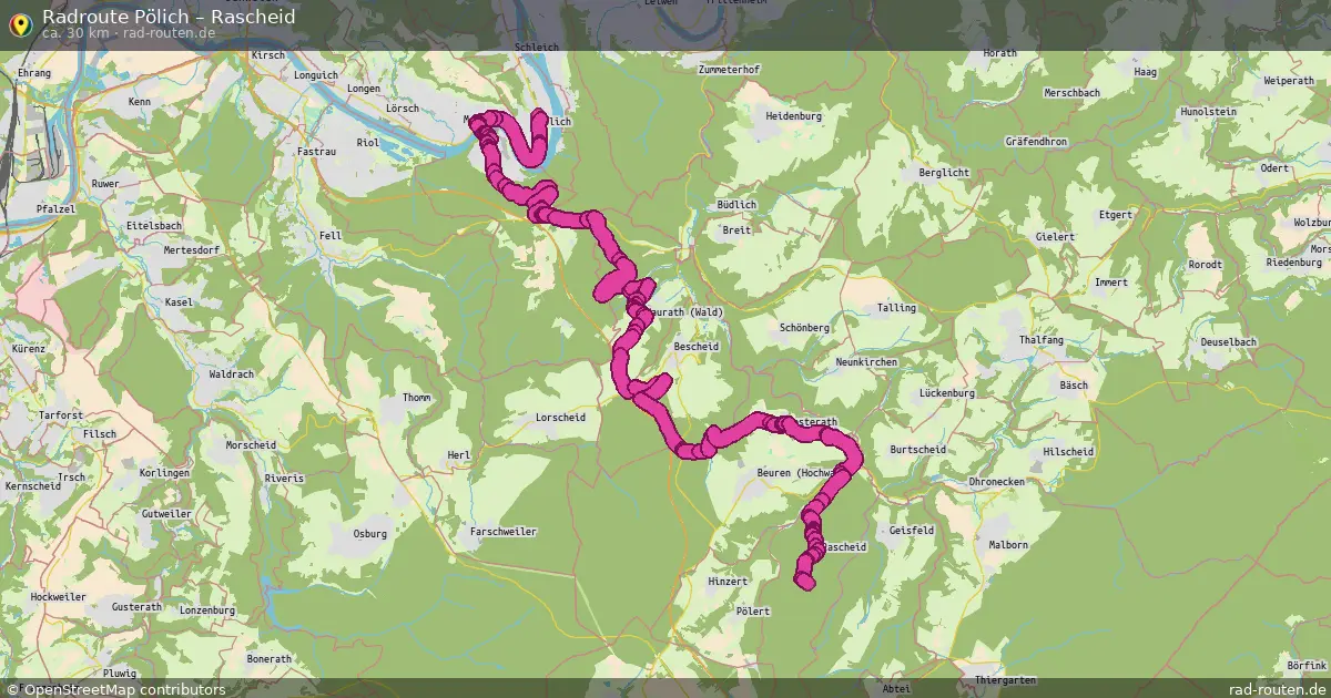 Radtour Pölich – Rascheid