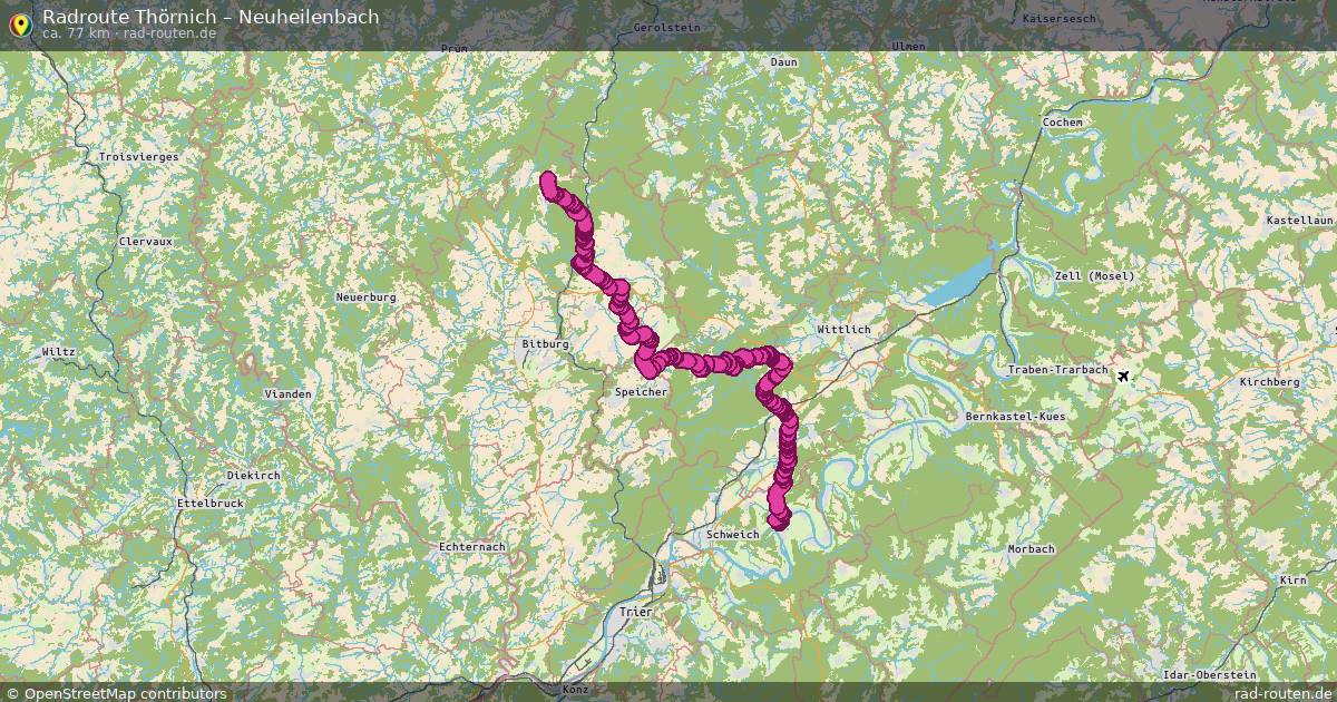 Fahrradroute Thörnich – Neuheilenbach