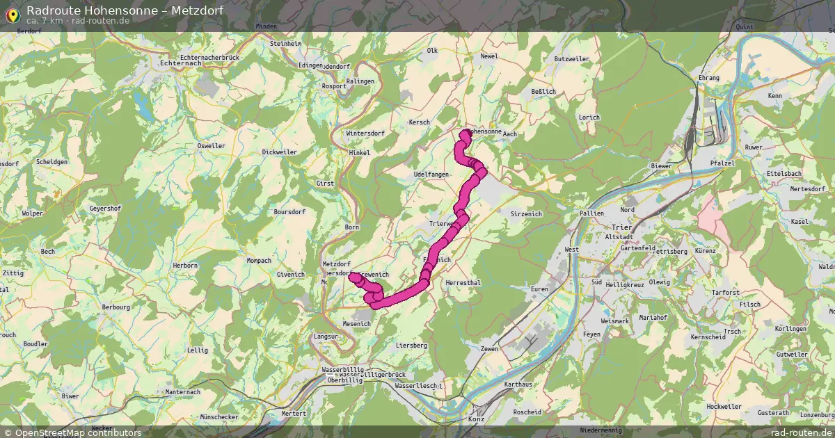 Radtour Hohensonne – Metzdorf