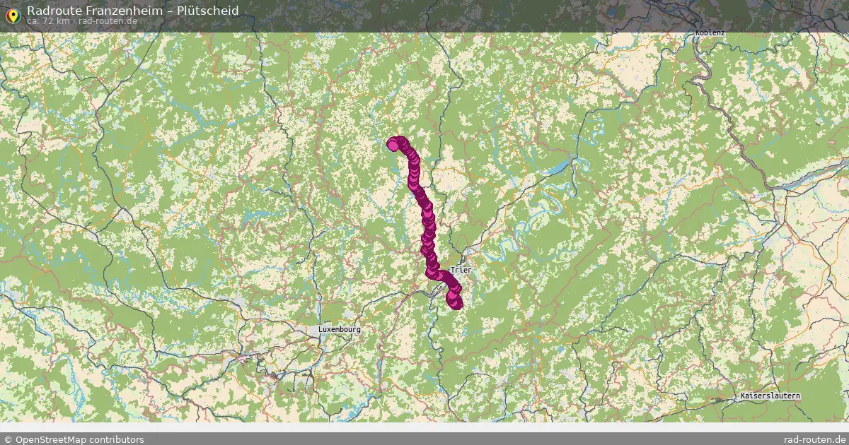 Radtour Franzenheim – Plütscheid