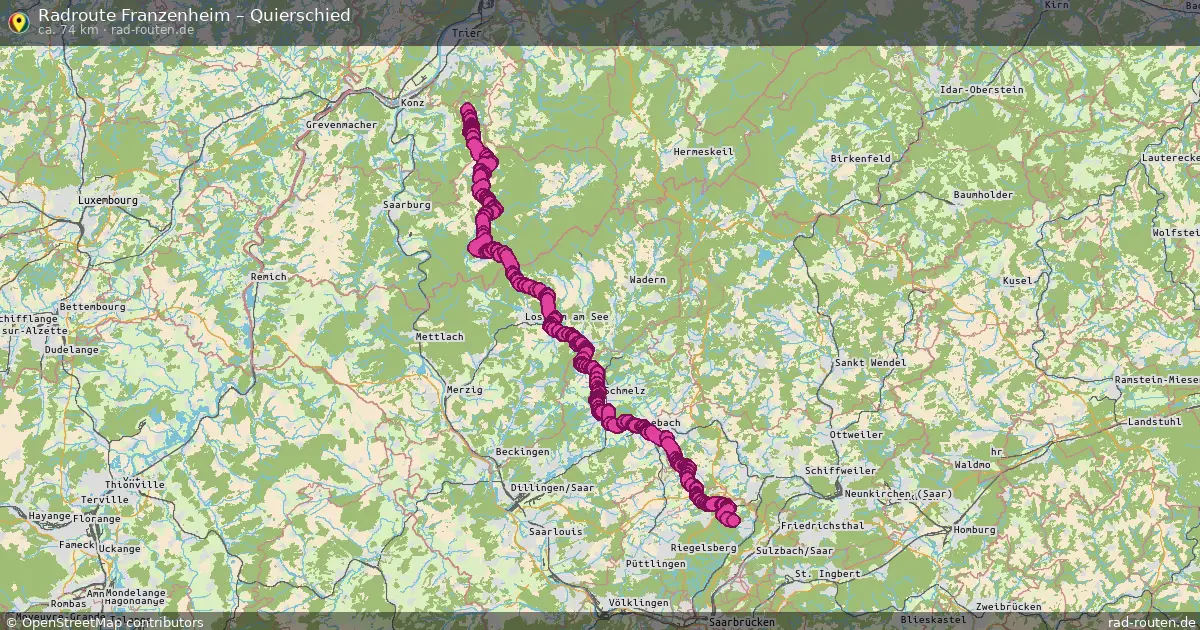 Radtour Franzenheim – Quierschied