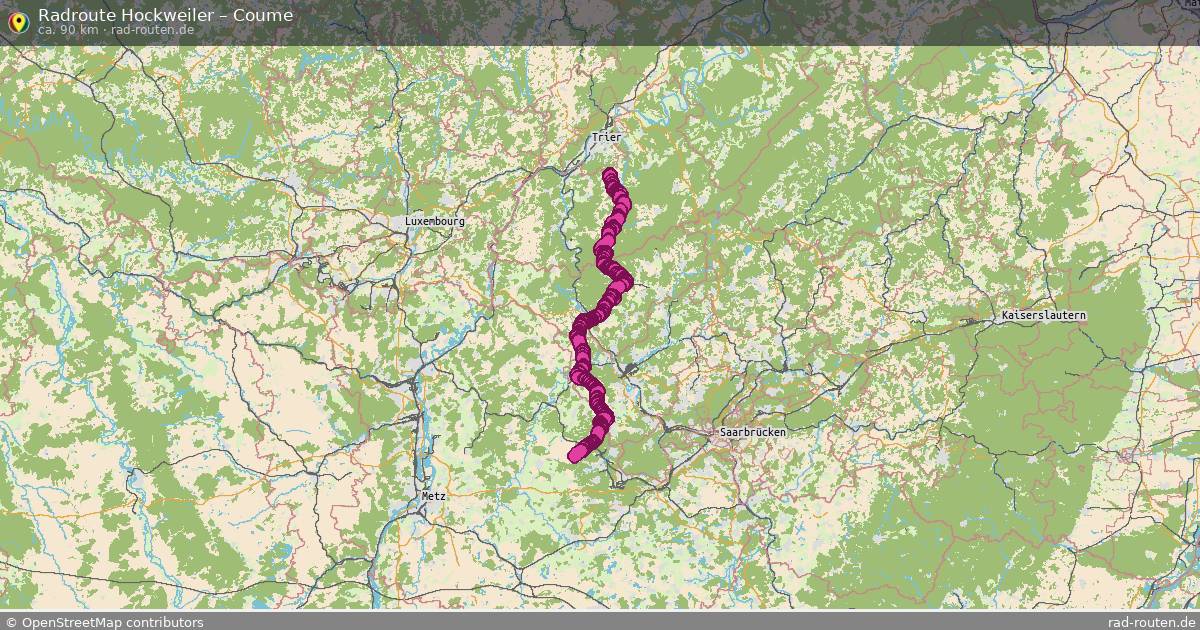Fahrradroute Hockweiler – Coume