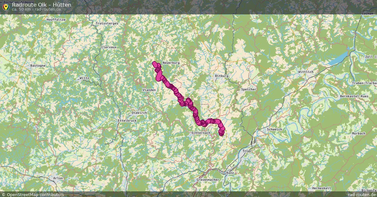 Radtour Olk – Hütten