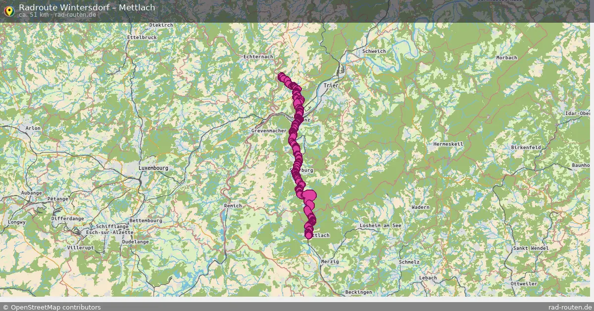 Radtour Wintersdorf – Mettlach