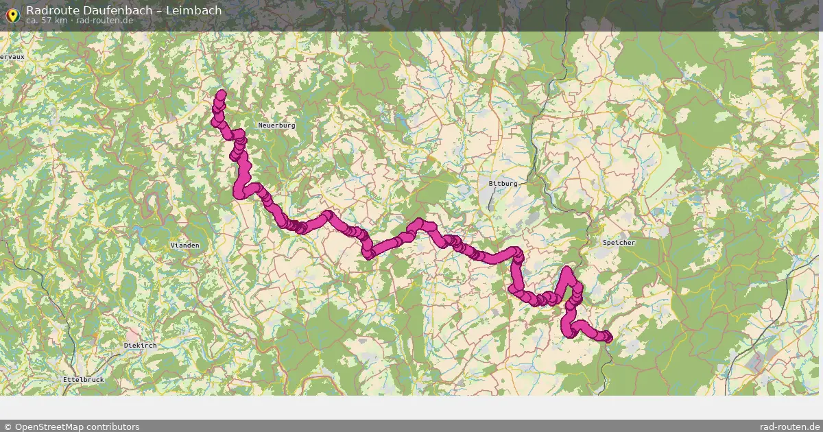 Radtour Daufenbach – Leimbach
