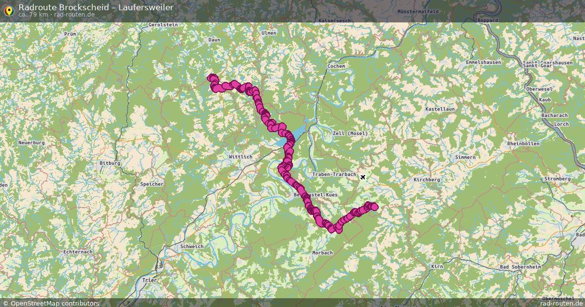 Fahrradroute Brockscheid – Laufersweiler