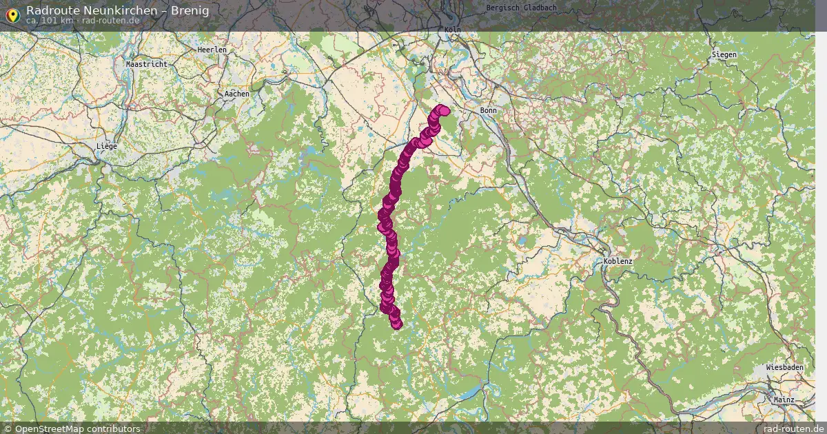 Fahrradroute Neunkirchen – Brenig