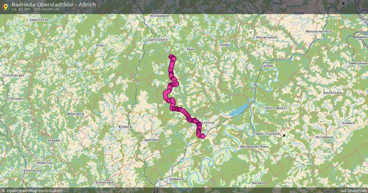 Radtour Oberstadtfeld – Altrich