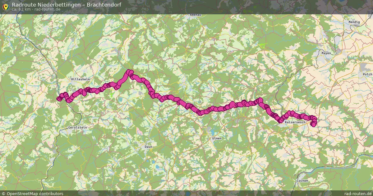 Radtour Niederbettingen – Brachtendorf
