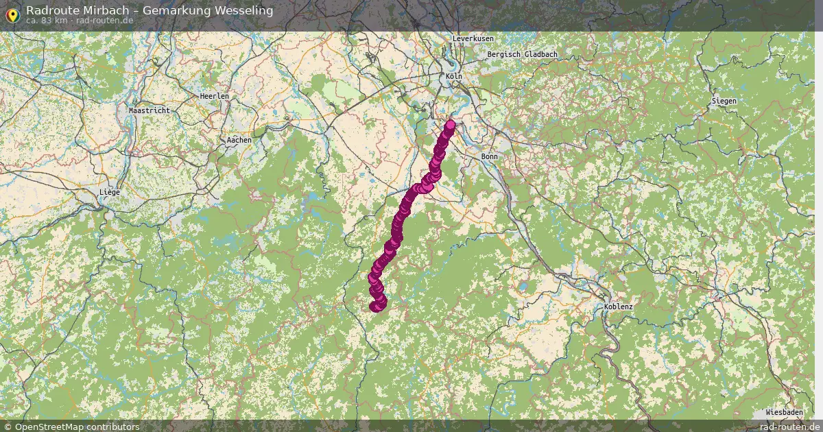 Radtour Mirbach – Gemarkung Wesseling