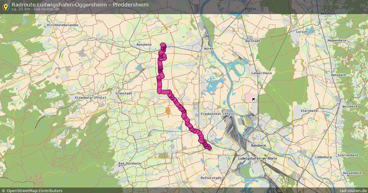 Radtour Ludwigshafen-Oggersheim – Pfeddersheim