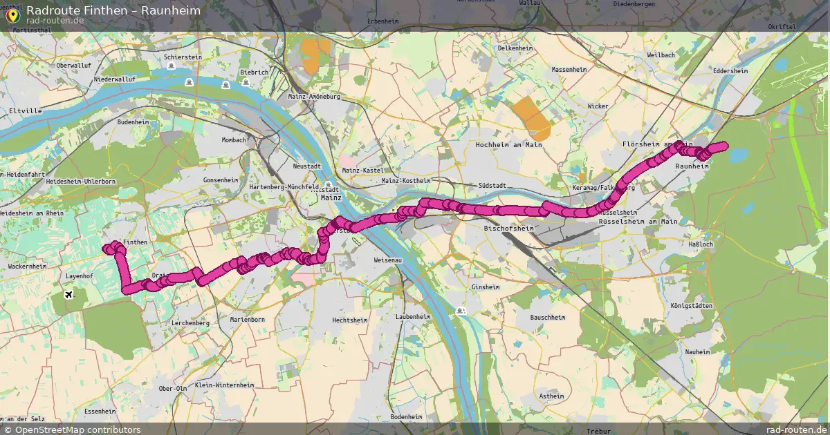 Radtour Finthen – Raunheim