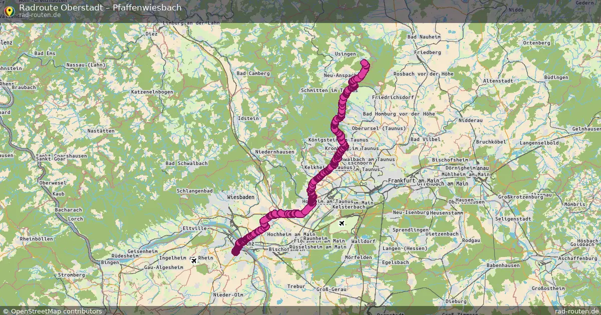 Radtour Oberstadt – Pfaffenwiesbach