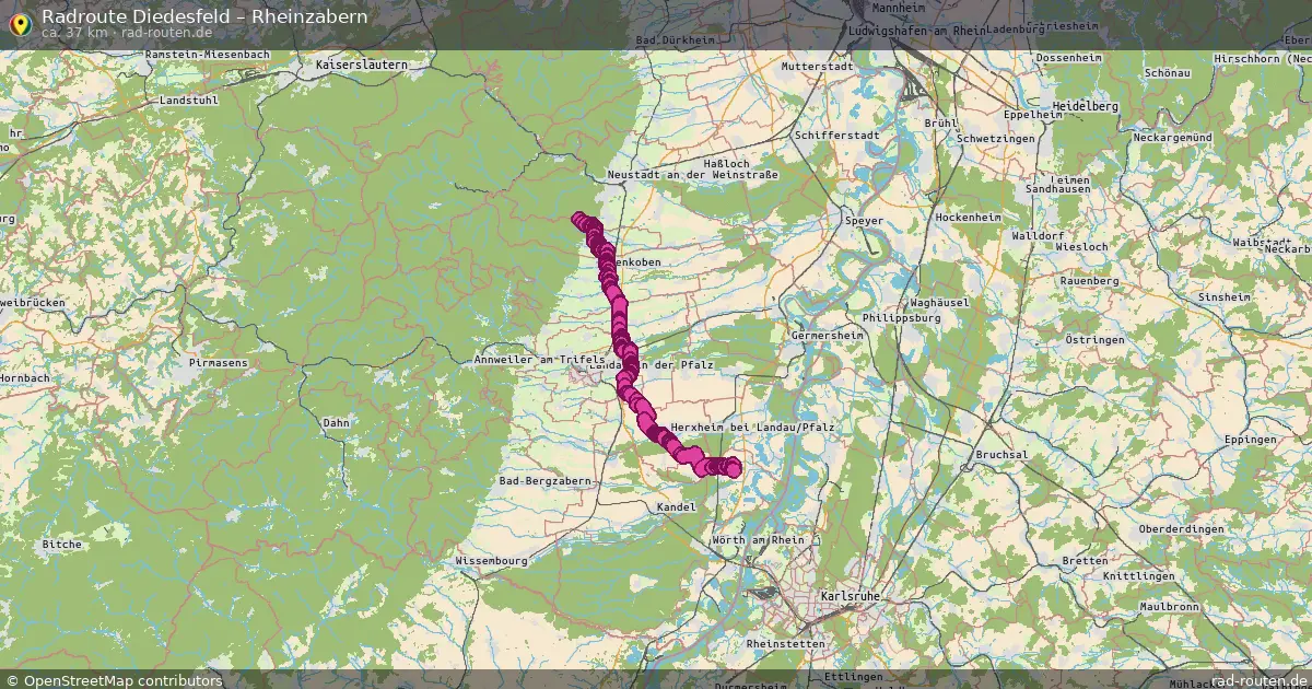 Radtour Diedesfeld – Rheinzabern