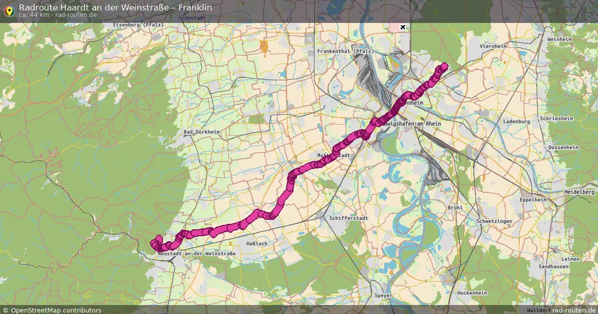 Radtour Haardt An Der Weinstraße – Franklin