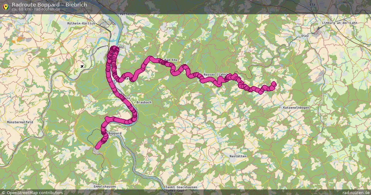 Radtour Boppard – Biebrich
