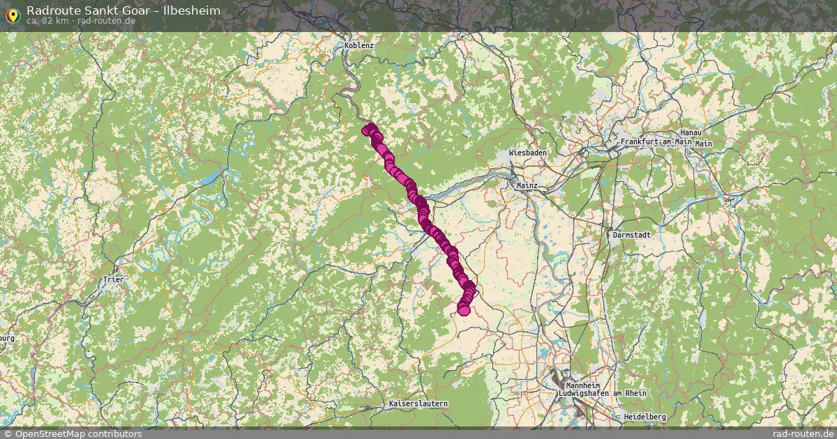 Radtour Sankt Goar – Ilbesheim