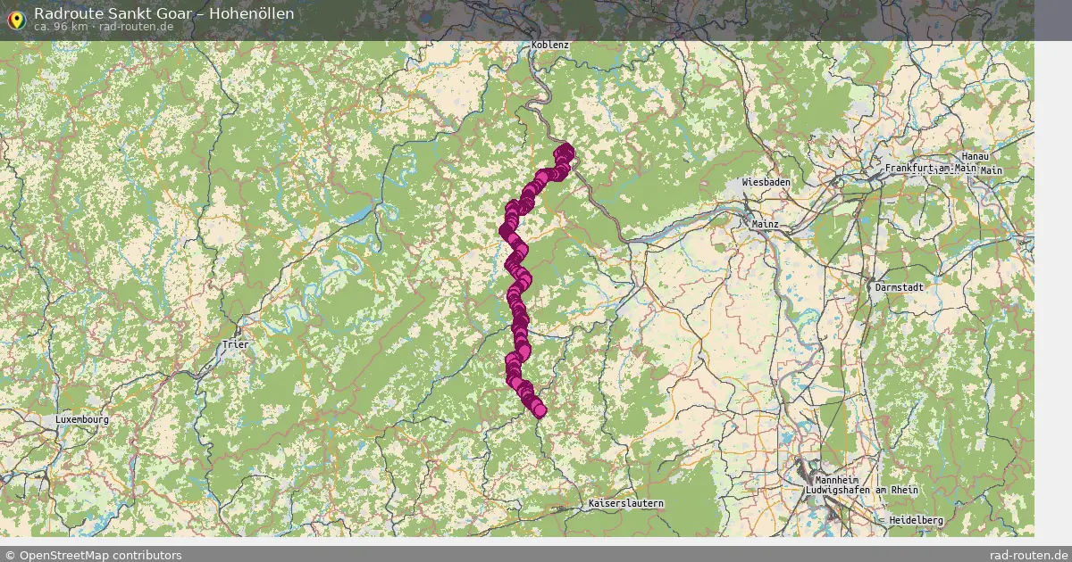Radtour Sankt Goar – Hohenöllen