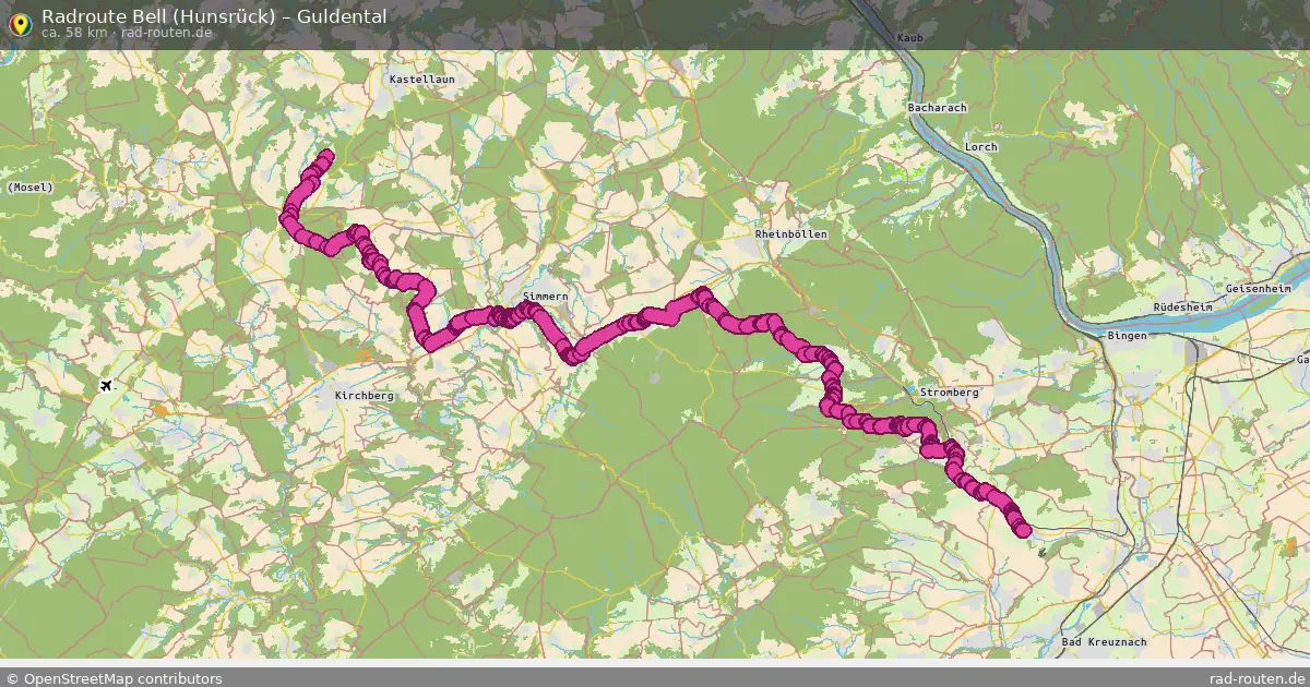Radtour Bell (Hunsrück) – Guldental