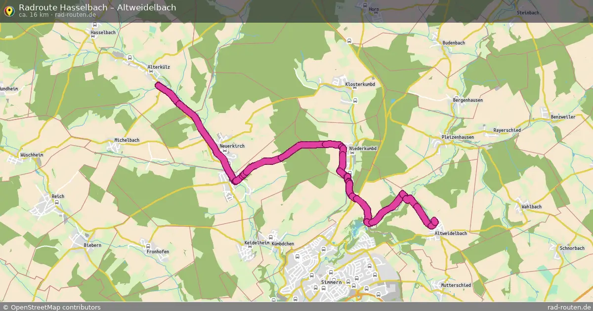 Radtour Hasselbach – Altweidelbach
