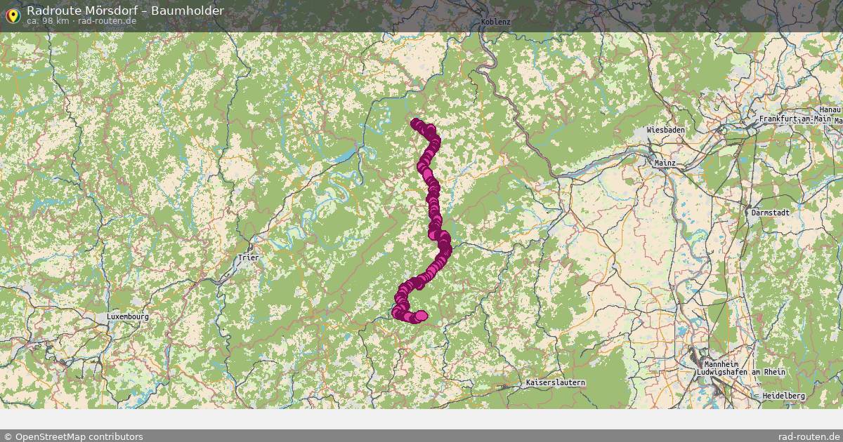Fahrradroute Mörsdorf – Baumholder