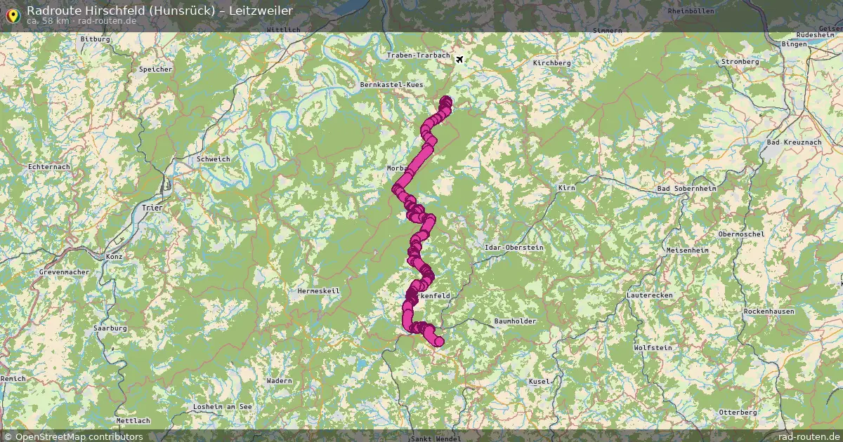 Radtour Hirschfeld (Hunsrück) – Leitzweiler