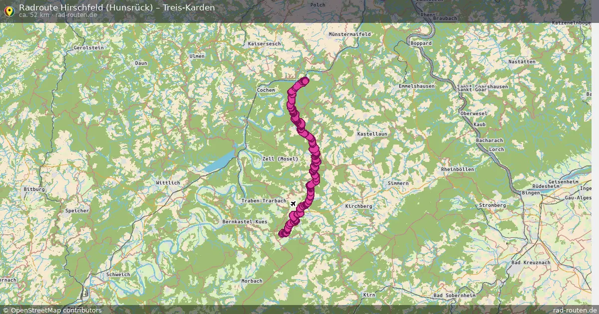 Radtour Hirschfeld (Hunsrück) – Treis-Karden