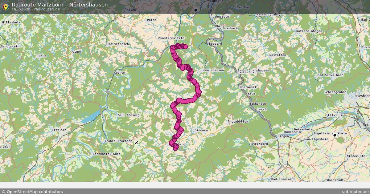 Fahrradroute Maitzborn – Nörtershausen