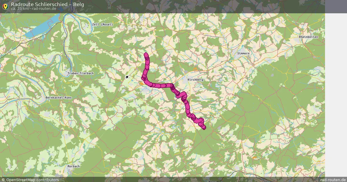 Fahrradroute Schlierschied – Belg (23 km) – Rad-Routen.de
