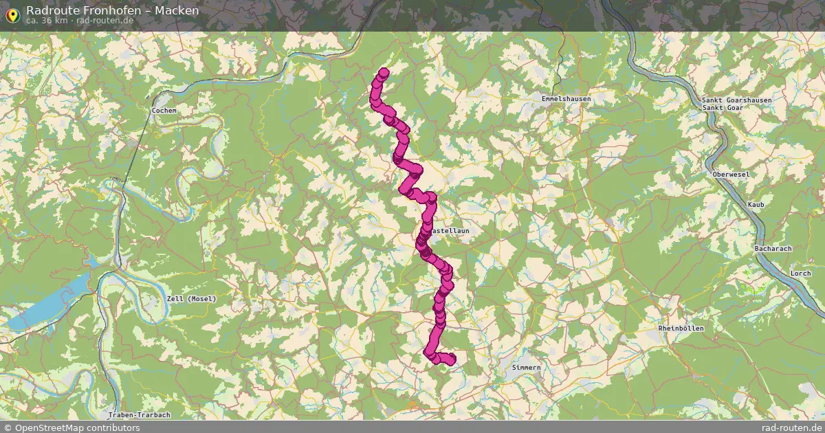 Fahrradroute Fronhofen – Macken