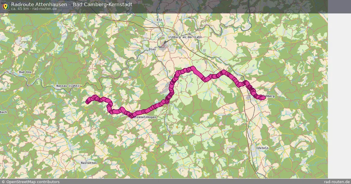 Radtour Attenhausen – Bad Camberg-Kernstadt