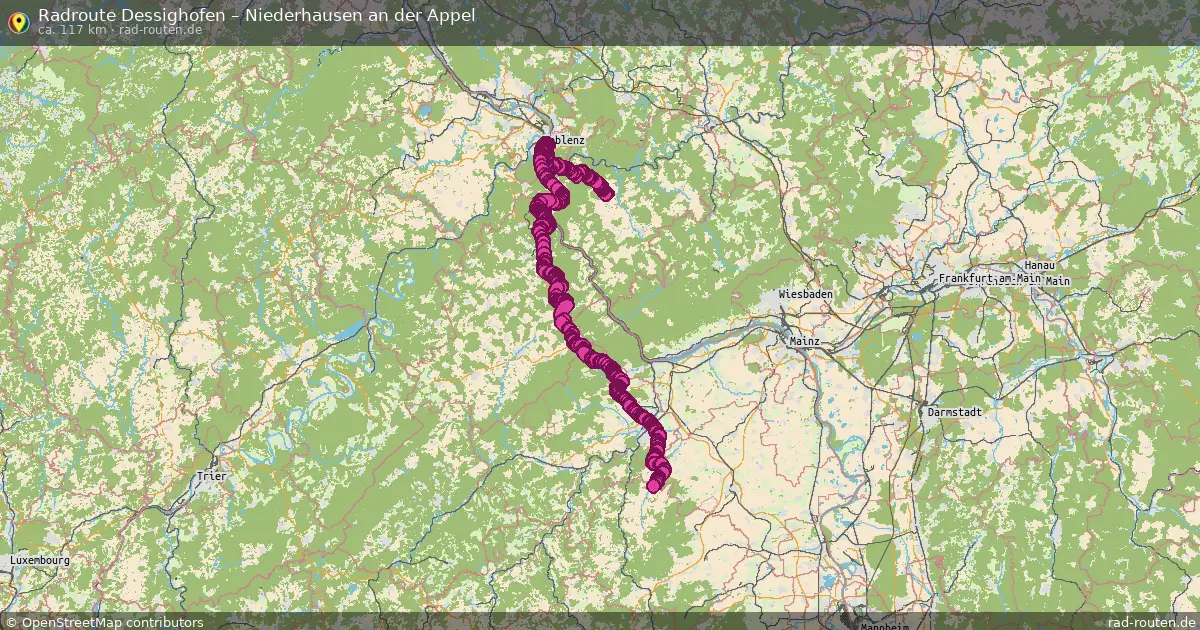 Radtour Dessighofen – Niederhausen An Der Appel