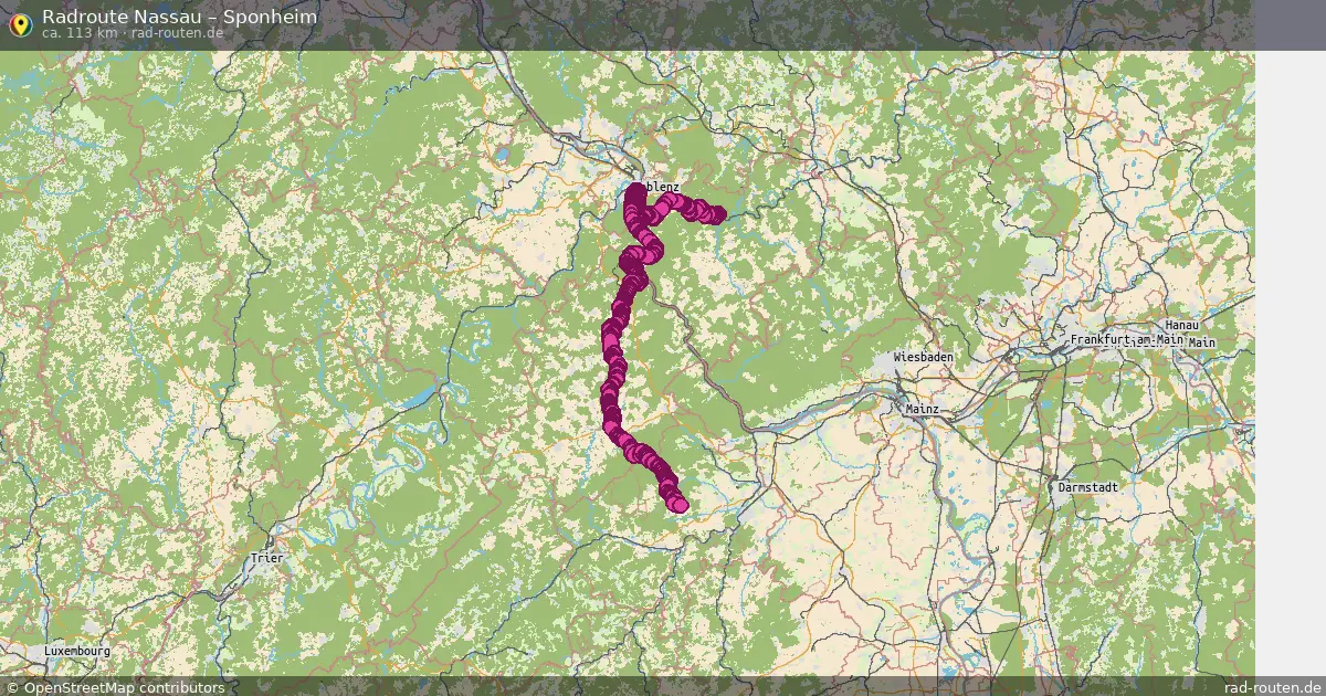 Radtour Nassau – Sponheim