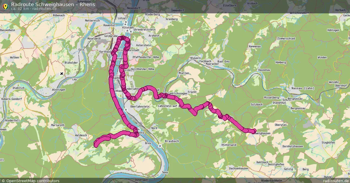 Radtour Schweighausen – Rhens
