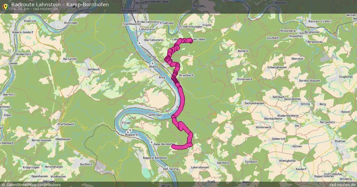 Radtour Lahnstein – Kamp-Bornhofen
