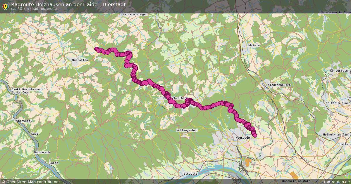 Fahrradroute Holzhausen An Der Haide – Bierstadt