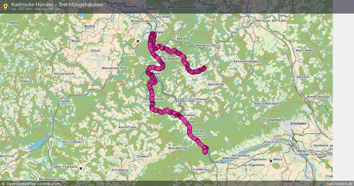Radtour Hunzel – Trechtingshausen