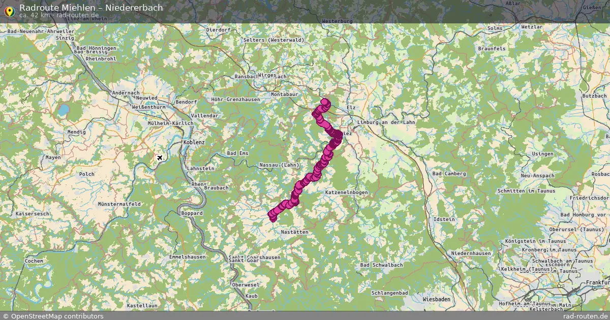 Radtour Miehlen – Niedererbach