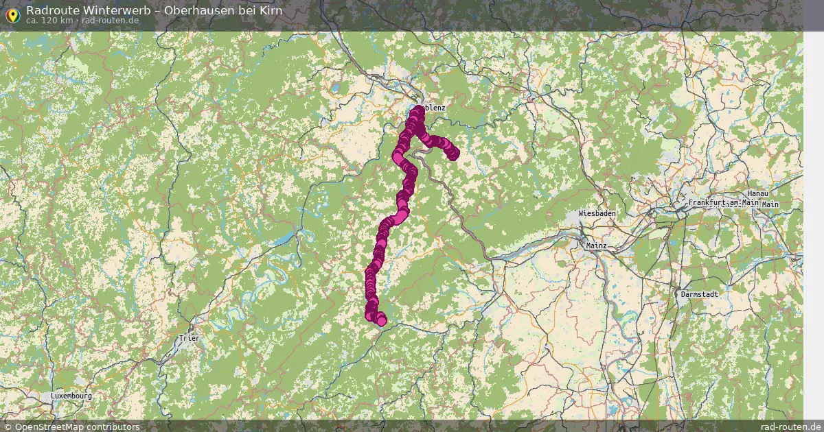 Radtour Winterwerb – Oberhausen Bei Kirn