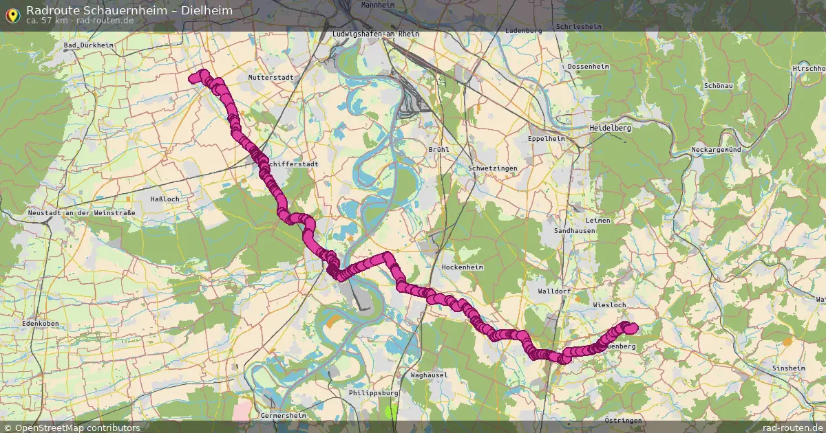 Radtour Schauernheim – Dielheim