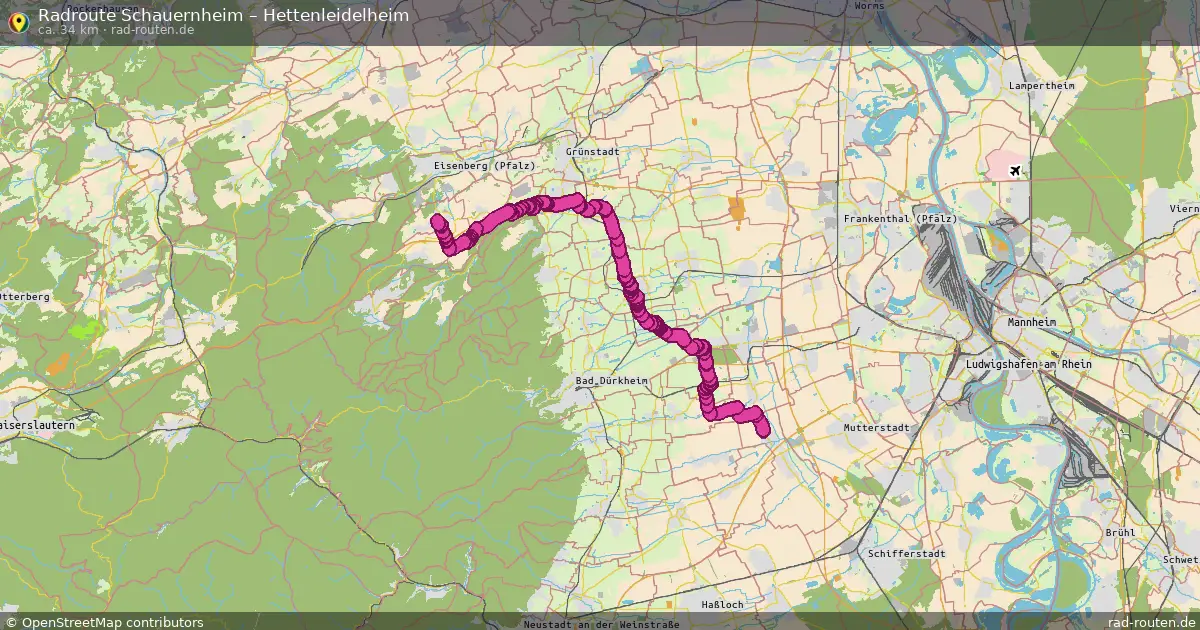 Radtour Schauernheim – Hettenleidelheim