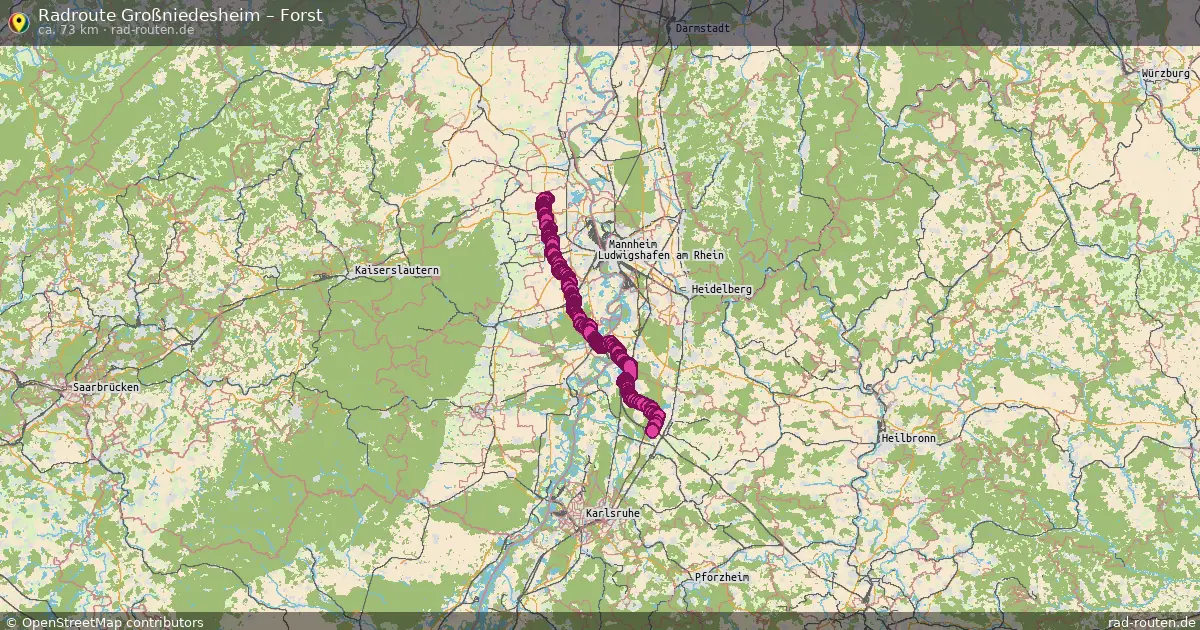 Radtour Großniedesheim – Forst