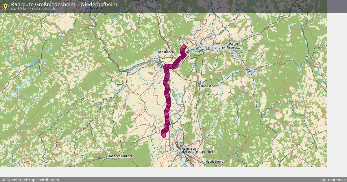 Radtour Großniedesheim – Niederhofheim
