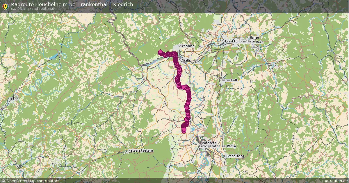 Radtour Heuchelheim Bei Frankenthal – Kiedrich