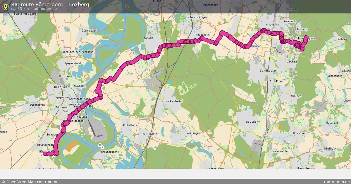 Radtour Römerberg – Boxberg