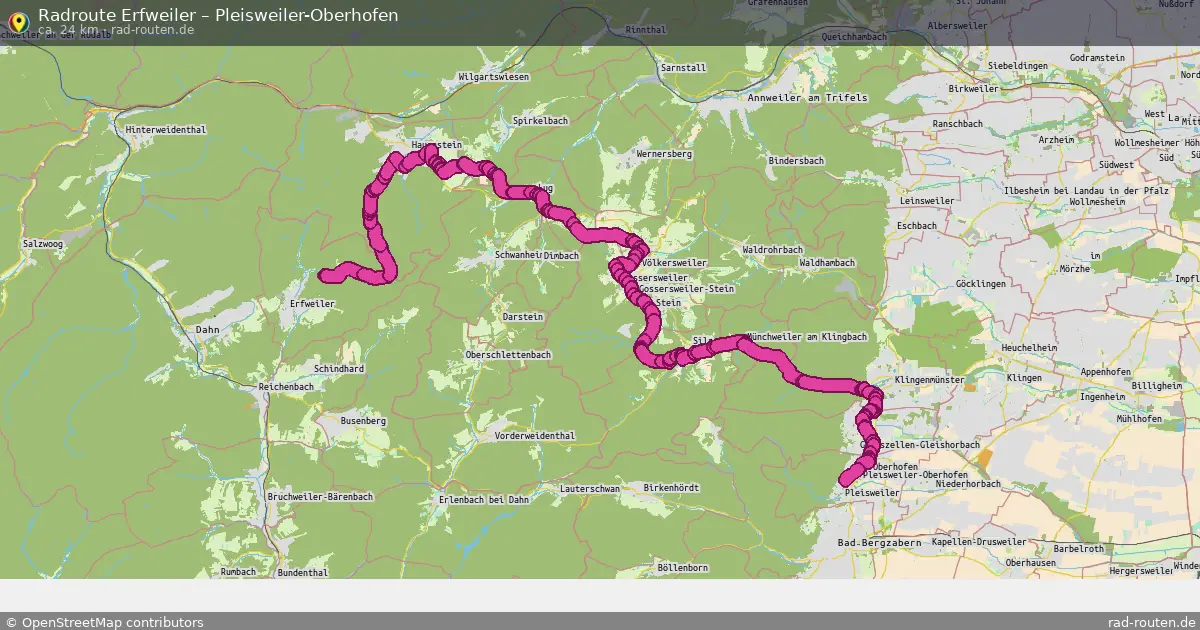 Radtour Erfweiler – Pleisweiler-Oberhofen