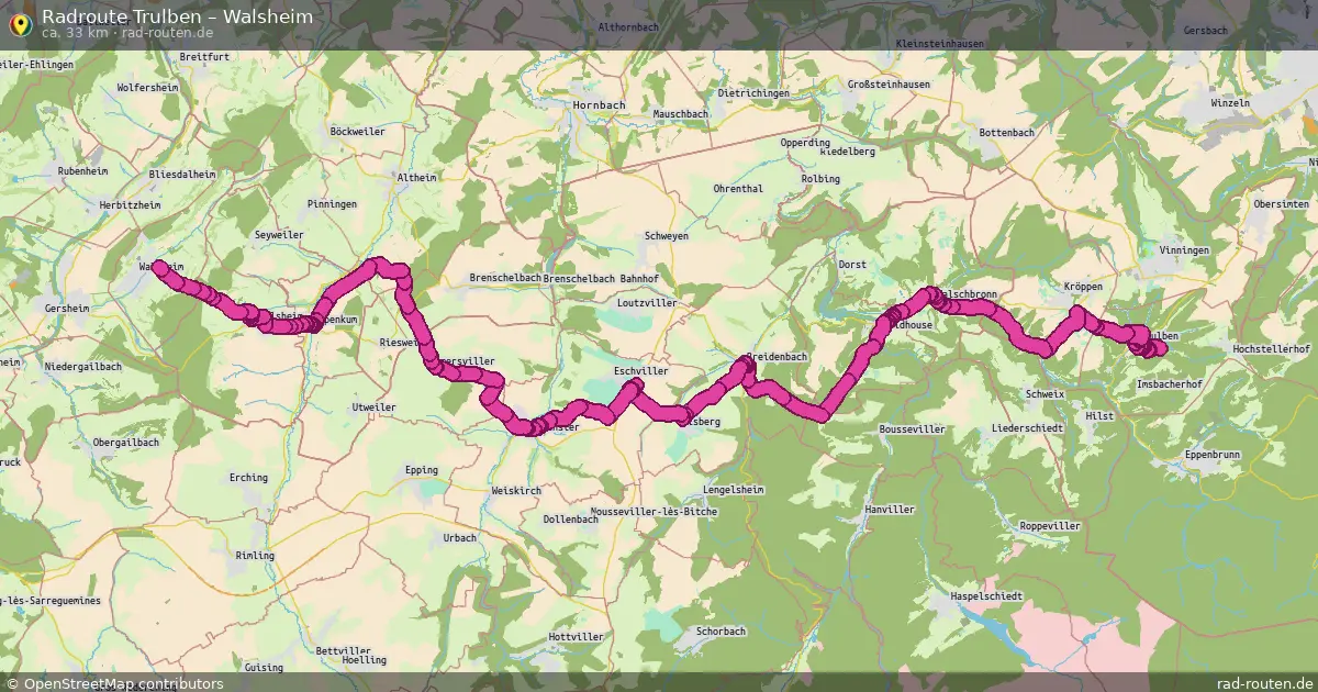 Radtour Trulben – Walsheim