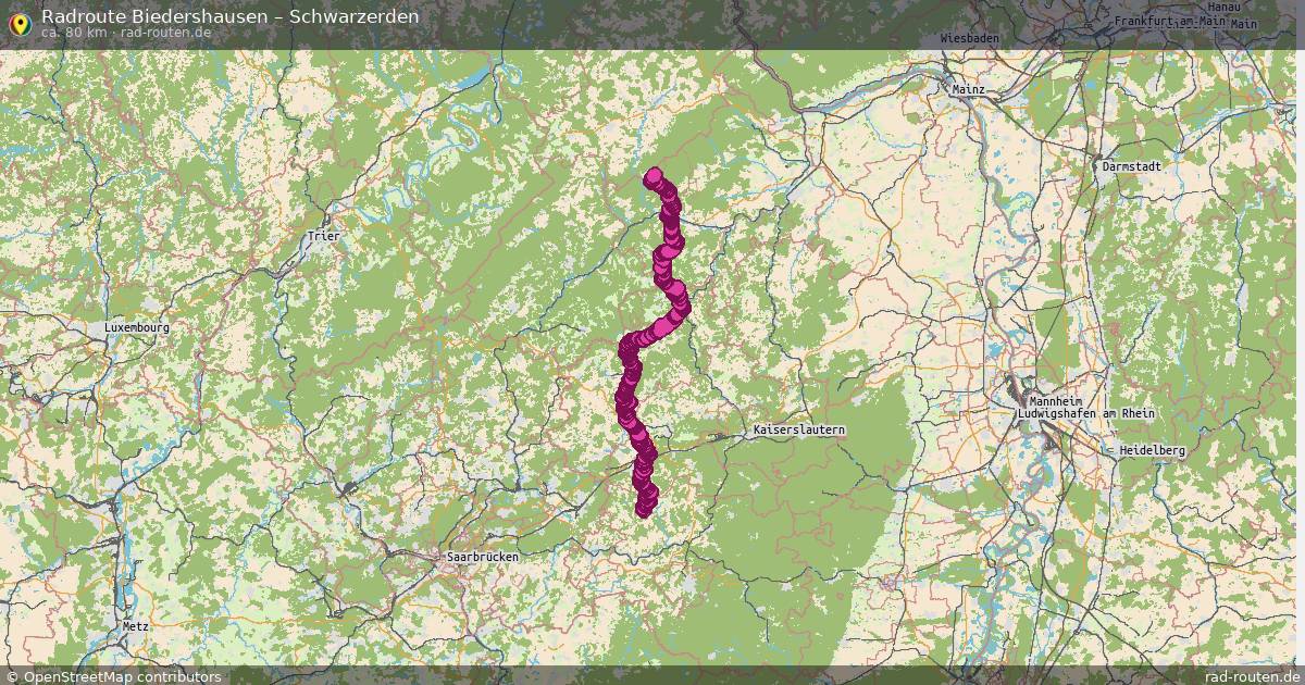 Fahrradroute Biedershausen – Schwarzerden